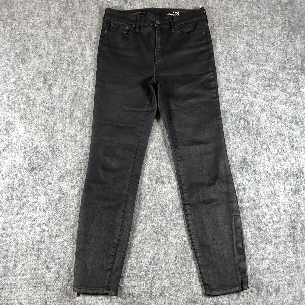 J.Crew Lookout High-Rise Skinny‎ Jeans Womens 28 Charcoal Ankle Zip Denim